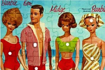 פאזל של 60s Barbies