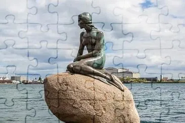 La petite sirene, Copenhague, Danemark jigsaw puzzle