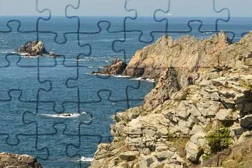 La pointe du Raz, Finistere, France jigsaw puzzle