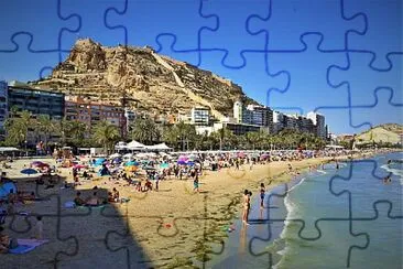 alicante-postiguet jigsaw puzzle