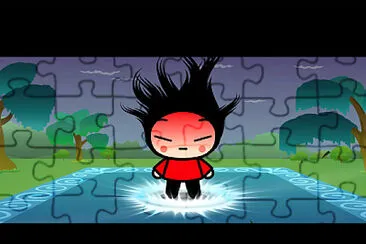 פאזל של pucca se enfurece por culpa de ring ring pucca