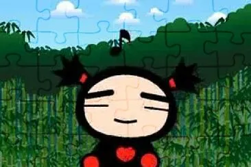 פאזל של garu piensa que destruyo la planta de pucca pucca