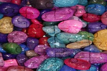 colored pebbles