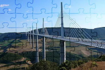 Viaduc de Millau sur le Tarn, Aveyron jigsaw puzzle