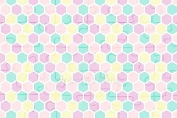 pastel colors hexagon jigsaw puzzle