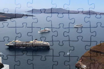 bateaux santorin jigsaw puzzle