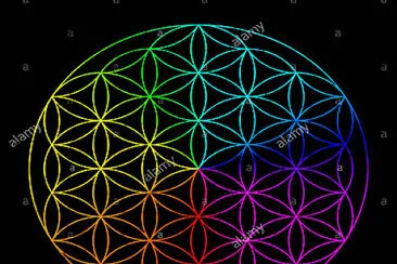 rainbow flower of life