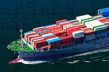 Portcontainer jigsaw puzzle