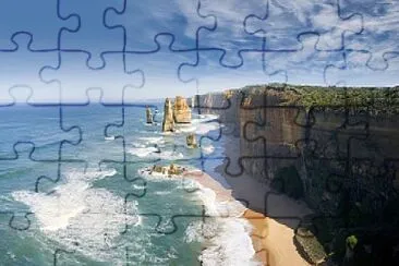 Praia e falÃ©sia jigsaw puzzle