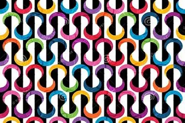 colored geometric pattern