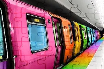 Colorful Subway jigsaw puzzle