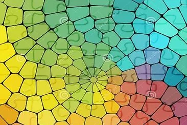 Color Magic Pattern Of Geometric Shapes