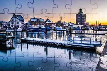 Harbour in Eckernfoerde jigsaw puzzle