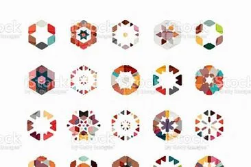 hexagon pattern symbol collection