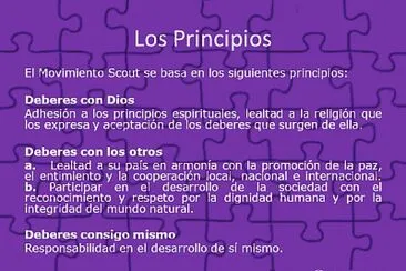 principios scouts jigsaw puzzle