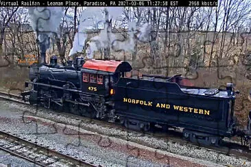 #475 Norfolk   Western steam engine   tender jigsaw puzzle