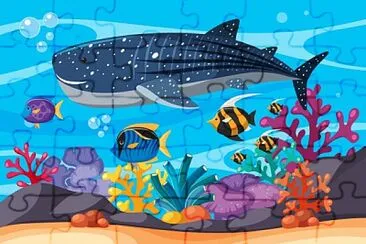 TIBURON BALLENA DIBUJADO jigsaw puzzle