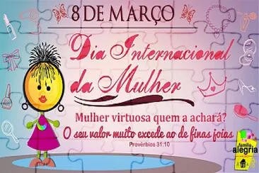 פאזל של Dia Internacional da Mulher.