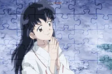 kagome ve a su hija alejándose hanyo no yashahime jigsaw puzzle