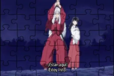 inuyasha saca su espada hanyo no yashahime