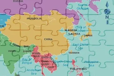 Southeast Asia jigsaw puzzle