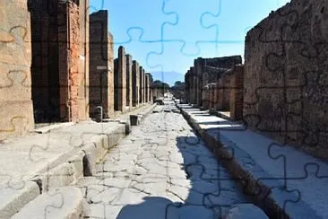 Pompei street jigsaw puzzle