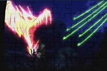 los ataques de setsuna y moroha llegan a totetsu hanyo no yashahime jigsaw puzzle