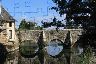 Ducey le vieux pont jigsaw puzzle