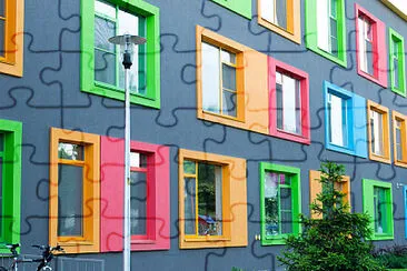 Colorful windows jigsaw puzzle