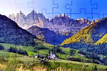 Val di Funes- Italia jigsaw puzzle