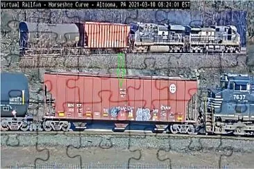  "Buffer Car " shown in consit jigsaw puzzle