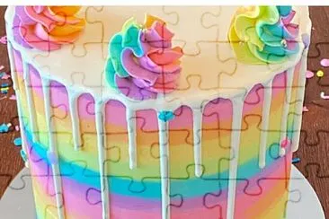 Pretty Pastel Cake jigsaw puzzle