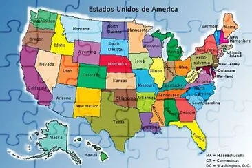 MAPA DE USA jigsaw puzzle