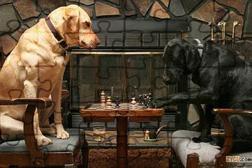 Ajedrez de Perros jigsaw puzzle