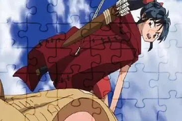 moroha salva a takechiyo hanyo no yashahime jigsaw puzzle