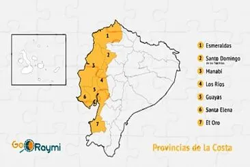 REGION COSTA Y SUS PROVINCIAS