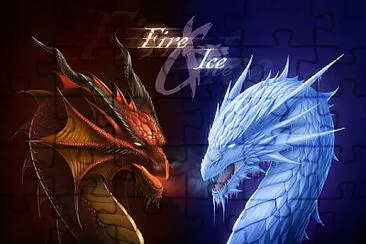 DRAGONES - FUEGO VS HIELO jigsaw puzzle