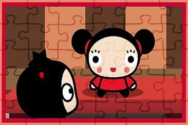 garu mira una muñeca con forma de pucca pucca jigsaw puzzle