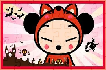 pucca decide disfrazarse de zorro pucca