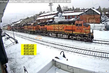 פאזל של Flag BNSF-4723, 8180, 4044,   #6156 SNOW