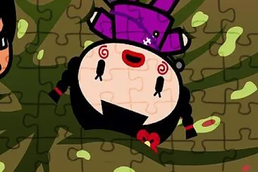 ching empieza a girar en el estomago de una planta carnivora pucca jigsaw puzzle