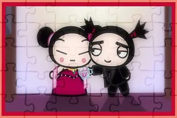 פאזל של garu le da una tacita de ponche a pucca pucca