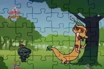 un caballero encuentra a un dragon enfermo pucca jigsaw puzzle