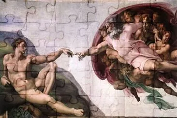 La creación de Adán jigsaw puzzle