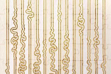 Stripes Pattern Golden White Twisted Lines jigsaw puzzle