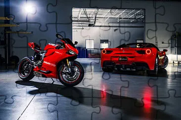 פאזל של ducati ferrari