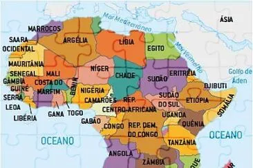 8 ANO -MAPA DOS PAISES AFRICANOS jigsaw puzzle