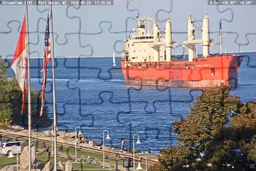 mv Federal Caribou exiting Lake Huron