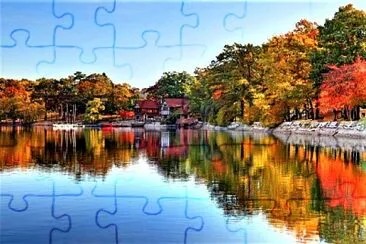 peaceful lake jigsaw puzzle