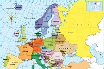 MAPA POLITICO DA EUROPA jigsaw puzzle